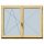 DT68 150x120 Középenfelnyíló Bukó-Nyíló fa ablak bal