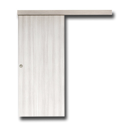 PVC fóliás tolóajtó 90x206 cm, white teak színű