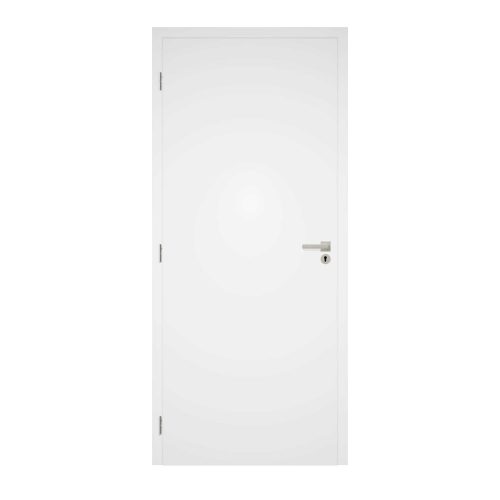 Dekorfóliás beltéri ajtó 75x210 cm, fehér színű, Blokktok, bal