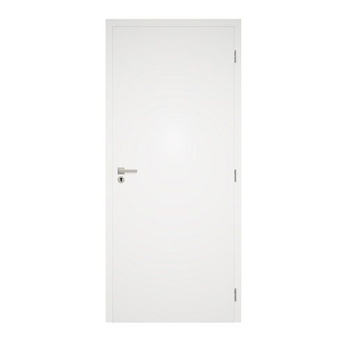 Dekorfóliás beltéri ajtó 75x210 cm, fehér színű, Blokktok, jobb