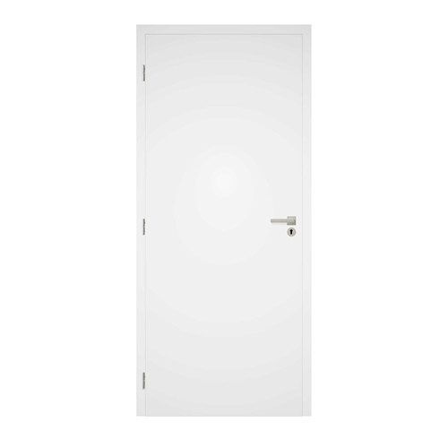 Dekorfóliás beltéri ajtó 90x210 cm, fehér színű, Blokktok, bal