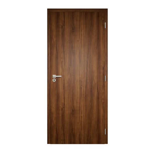 Dekorfóliás beltéri ajtó 75x210 cm, klasszikus dió színű, B-tok, jobb
