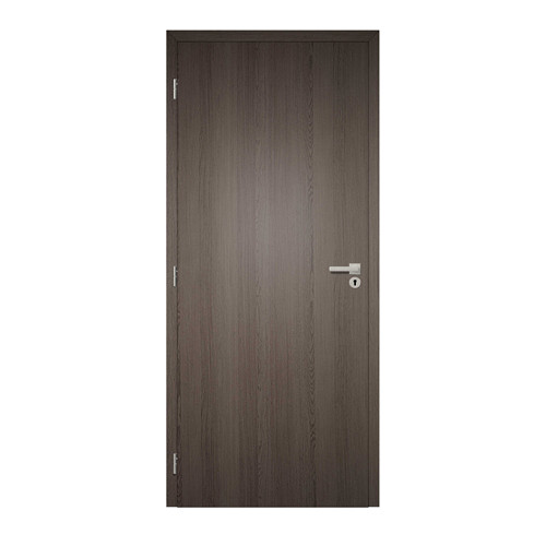 Dekorfóliás beltéri ajtó 100x210 cm, antracit tölgy színű, Blokktok, bal