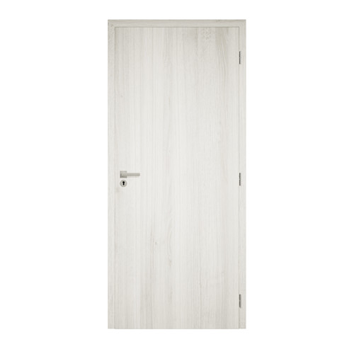 Dekorfóliás beltéri ajtó 90x210 cm, téli tölgy színű, Blokktok, jobb