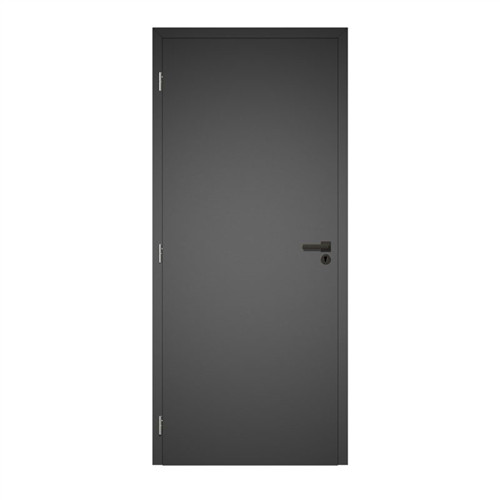 CPL beltéri ajtó 100x210 cm, gyémántszürke színű, Blokktok, bal