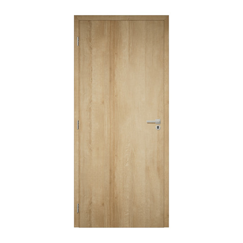 Dekorfóliás beltéri ajtó 100x210 cm, európai tölgy színű, Blokktok, bal