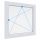 GEALAN S8000 120x120 Bukó-Nyíló műanyag ablak jobb 2 rétegű üveg