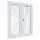 GEALAN S8000 120x150 Középenfelnyíló Bukó-Nyíló műanyag ablak jobb 2 rétegű üveg