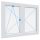 GEALAN S8000 150x120 Középenfelnyíló Bukó-Nyíló műanyag ablak bal 2 rétegű üveg